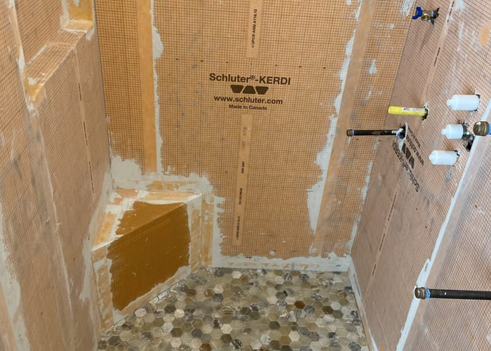 Waterproofing membrane installation detail